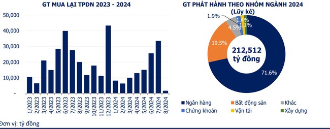 Ngành ngân hàng vẫn thống trị lượng trái phiếu phát hành tháng 8 - Ảnh 2.