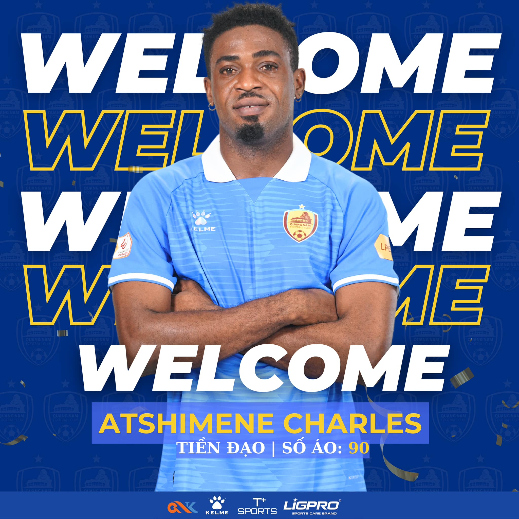 Charles Atshimene - tuyển thủ quốc gia Nigeria khoác áo CLB Quảng Nam, có gì đặc biệt? - Ảnh 1.