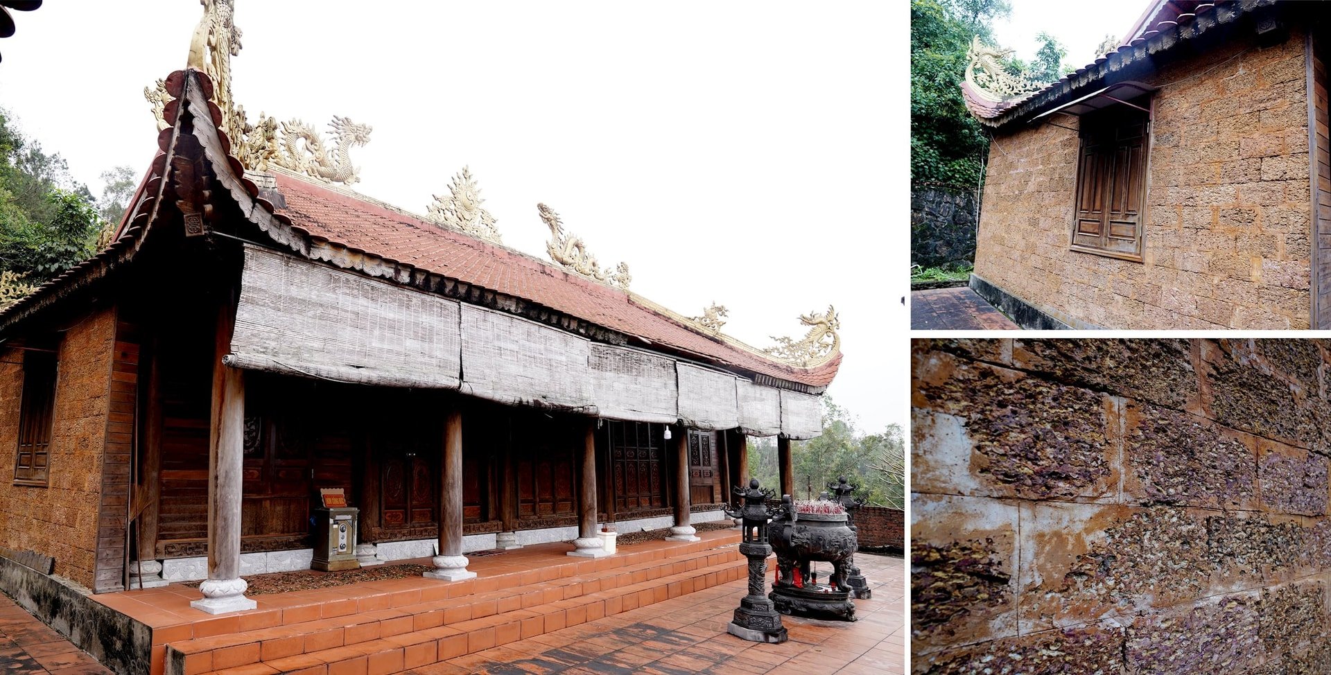 Kỳ quan đá ong Hà Tĩnh: Ngôi đền trăm tuổi ẩn mình giữa núi non - Ảnh 2.