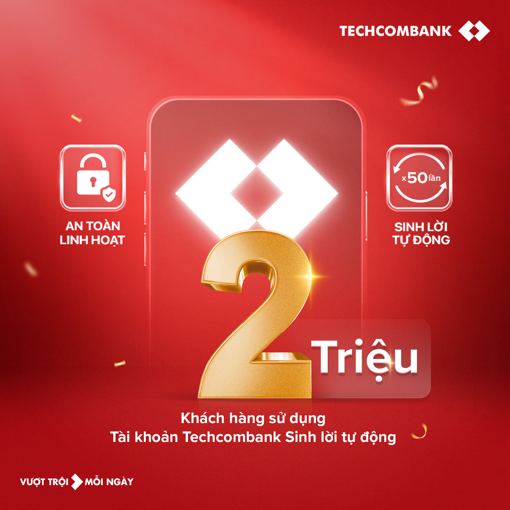 Hơn 2 triệu khách hàng đã bật sinh lời tự động cùng Techcombank- Ảnh 3.