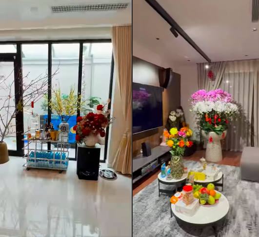 Á hậu duy nhất nhận danh hiệu Nghệ sĩ Nhân dân, Tăng Thanh Hà trang trí nhà tiền tỷ đón Tết 2025- Ảnh 14.