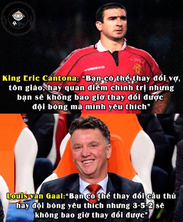 Image hình ảnh hình ảnh hình ảnh hình ảnh hình ảnh hình ảnh hình ảnh Eric Cantona - Cười vỡ bụng” với chùm ảnh chế Van Gaal và M.U