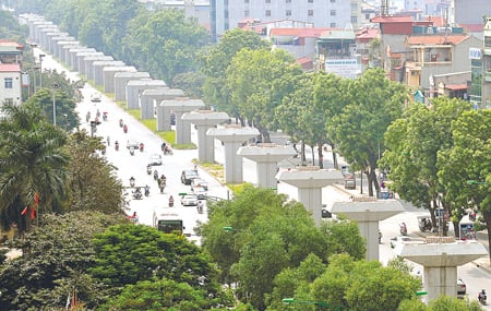 Thời gian thi công tuyến đường sắt Cát Linh - Hà Đông kéo dài là 1 trong những nguyên nhân làm tăng tổng mức đầu tư dự án