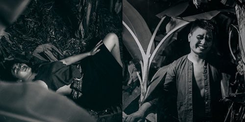 Cặp đôi cover ảnh Chí Phèo - Thị Nở như poster phim