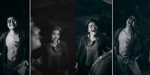 Cặp đôi cover ảnh Chí Phèo - Thị Nở như poster phim