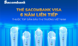 Sacombank nhận liên tiếp 5 giải thưởng danh giá từ Visa