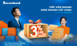 Vay vốn siêu ưu đãi với lãi suất chỉ từ 3% tại Sacombank