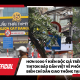 Hơn 5 nghìn bình luận trên kênh Tiktok Danviet.official về phóng sự 'Bi hài biển chỉ dẫn giao thông ở Thủ đô'