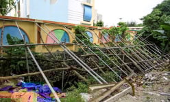 Hà Nội: Nhà dân xuất hiện nhiều vết nứt, trường mầm non phải 'chống nạng' vì thi công kênh La Khê