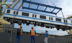 Những hình ảnh của hai đoàn tàu Metro số 1 đã cập cảng TP.HCM