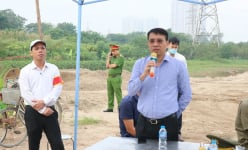 Nam Từ Liêm cưỡng chế thu hồi đất xây dựng tuyến đường từ Trạm bơm Cầu Ngà qua đường 70