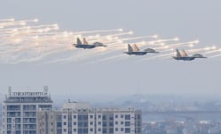 Máy bay Su-30 gầm thét, 'phun lửa' trên dàn vũ khí ở Triển lãm Quốc phòng