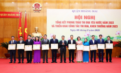 Quận Hoàng Mai tổng kết phong trào thi đua yêu nước năm 2022