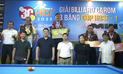 Đánh bại huyền thoại Lý Thế Vinh, Đào Văn Ly vô địch Giải billiards carom 3 băng Cúp HBSF 2023 