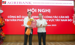 Ông Bùi Thanh Quang giữ chức vụ Trưởng Văn phòng đại diện Agribank Khu vực Tây Nam Bộ