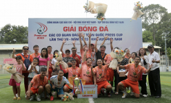 CLB Phóng viên Đời sống - Xã hội vô địch Giải bóng đá Press Cup 2023 khu vực phía Nam