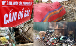 Những 'núi rác' bốc mùi hôi thối ngay giữa Thủ đô