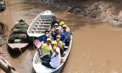 Nơi đáng sống ở Sóc Trăng là một cù lao bên dòng sông Hậu, đặc sản cá thòi lòi con to bự thế này đây