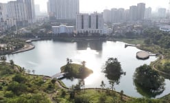 Bên trong công viên 'bỏ hoang' nhiều năm được Chủ tịch TP.Hà Nội nhắc nhở, yêu cầu hoàn thành trước Tết Nguyên đán