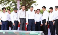 Tổng Bí thư Tô Lâm thị sát địa điểm xây dựng nhà máy điện hạt nhân Ninh Thuận 1 