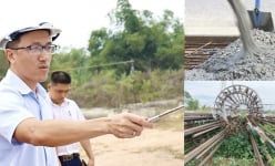 Gỡ tiến độ đang “ngoắc ngoải” vì thiếu cát cho công trình đường khủng nhất của Quảng Ngãi 