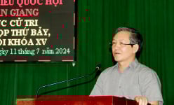 Chủ tịch T.Ư Hội Nông dân Việt Nam Lương Quốc Đoàn tiếp xúc cử tri sau Kỳ họp thứ 7, Quốc hội khóa XV