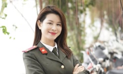 Đại úy công an là mỹ nhân tài sắc, từng góp mặt trong nhiều bộ phim giờ vàng của VTV