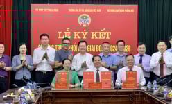 Trường Cán bộ Hội Nông dân Việt Nam, Hội Nông dân TP.Hà Nội, Hội Nông dân tỉnh Lai Châu ký kết chương trình phối hợp