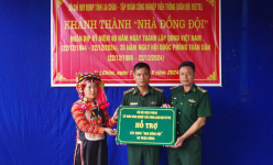 Lai Châu: Khánh thành và bàn giao 'Nhà đồng đội' cho  gia đình quân nhân ở huyện Mường Tè