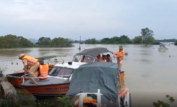Nước sông Hoàng Long lên nhanh, Ninh Bình lệnh di dân vùng phân lũ, chậm lũ ở Gia Viễn, Nho Quan trước 18h chiều nay