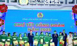 Khai trương 'Chợ Tết Công đoàn năm 2025', hàng vạn đoàn viên công đoàn được hỗ trợ mua sắm