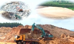 Hàng loạt mỏ cát, đất, đá chẻ ở Quảng Ngãi đã tìm được chủ