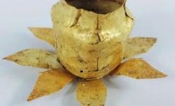 2 lần khai quật, phát lộ nhiều phế tích Chăm tại một xã ở Gia Lai, có hiện vật 8 cánh bằng vàng
