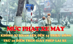 Người đi xe máy chuyển làn không xi nhan gây tai nạn giao thông có thể bị phạt đến 14 triệu đồng