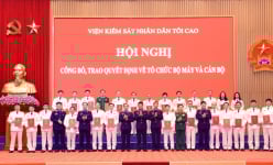Viện Kiểm sát nhân dân tối cao bổ nhiệm 7 lãnh đạo cấp vụ, quyết định sáp nhập các đơn vị