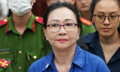 Hình ảnh bà Trương Mỹ Lan và các bị cáo tại phiên tòa phúc thẩm vụ Vạn Thịnh Phát giai đoạn 2