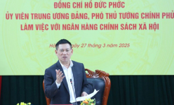 Phó Thủ tướng Chính phủ Hồ Đức Phớc làm việc với Ngân hàng Chính sách xã hội
