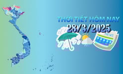 Thời tiết hôm nay 28/3/2025: Đón không khí lạnh, từ đêm Bắc Bộ chuyển rét
