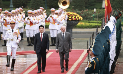 Hình ảnh Chủ tịch nước Lương Cường chủ trì Lễ đón Tổng thống Brazil Luiz Inácio Lula da Silva