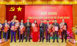Vĩnh Phúc sắp xếp lại bộ máy, bổ nhiệm nhiều lãnh đạo sở