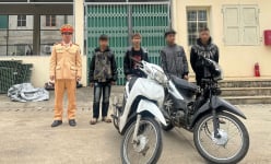 Bắt giữ 4 thanh niên trộm cắp xe máy từ Bắc Ninh di chuyển về Sơn La