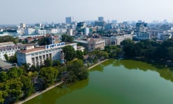 Toàn cảnh khu đất phía đông hồ Gươm được nghiên cứu trở thành không gian công cộng