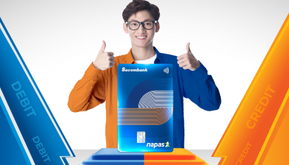 Sacombank kết hợp cùng Napas cho ra mắt dòng thẻ tích hợp Napas Combo Card