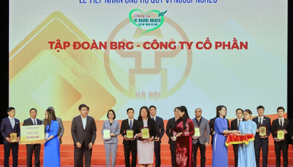 Tập đoàn BRG ủng hộ 500 triệu đồng cho quỹ vì người nghèo Hà Nội năm 2022