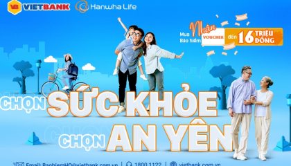 Vietbank tặng voucher đến 16 triệu đồng cho khách hàng mua bảo hiểm