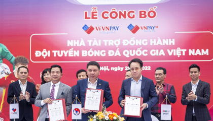 VNPAY trở thành thương hiệu đồng hành cùng các ĐT bóng đá Việt Nam