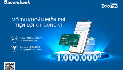 Lên ví ZaloPay mở tài khoản Sacombank dễ dàng với số đẹp tự chọn