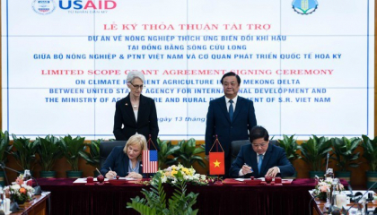 USAID tài trợ 50 triệu USD giúp ĐBSCL ứng phó biến đổi khí hậu