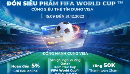 Săn cơ hội đến Qatar xem 2 trận tứ kết FIFA World Cup 2022 cùng thẻ Sacombank Visa