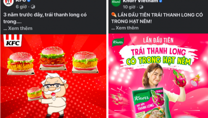 Hàng loạt thương hiệu đu trend mì tôm thanh long, khuynh đảo cộng đồng mạng